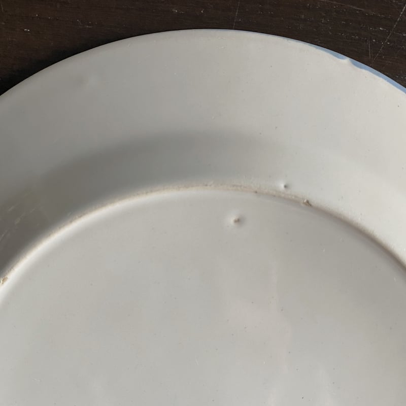 Moustiers Fouque ムスティエ 花絵 平皿 22cm フランス アンティーク 0