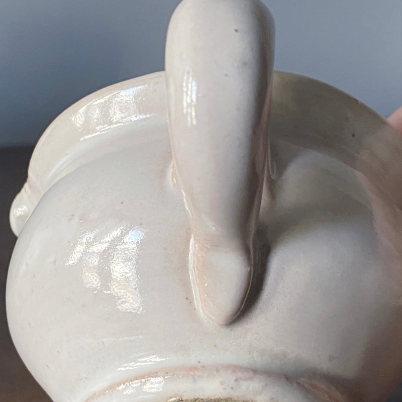 白釉 手つき 片口 カップ フランス アンティーク 0501653 | jinen_antique