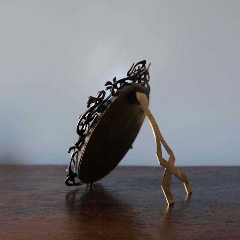 フランス　 アンティーク 写真立て 鏡　アールヌーボー　アールデコ　蚤の市 フランス アンティーク 写真立て 鏡 アールヌーボー アールデコ