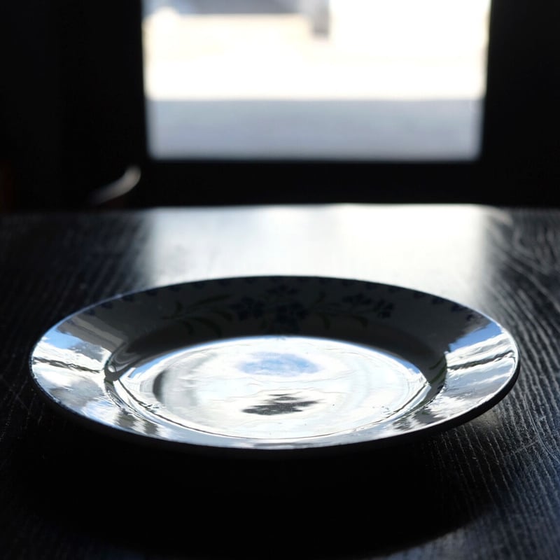 CHOISY LE ROI ショワジールロワ 矢車菊 平皿 φ20.5cm アンティーク b