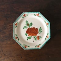 1800年初期 モントロー 刻印 ファイアンスフィーヌ 丸皿 平皿