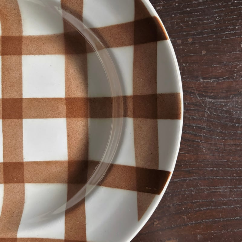 サンタマン オルシー・ムーランデルー nappe ギンガム チェック 深皿