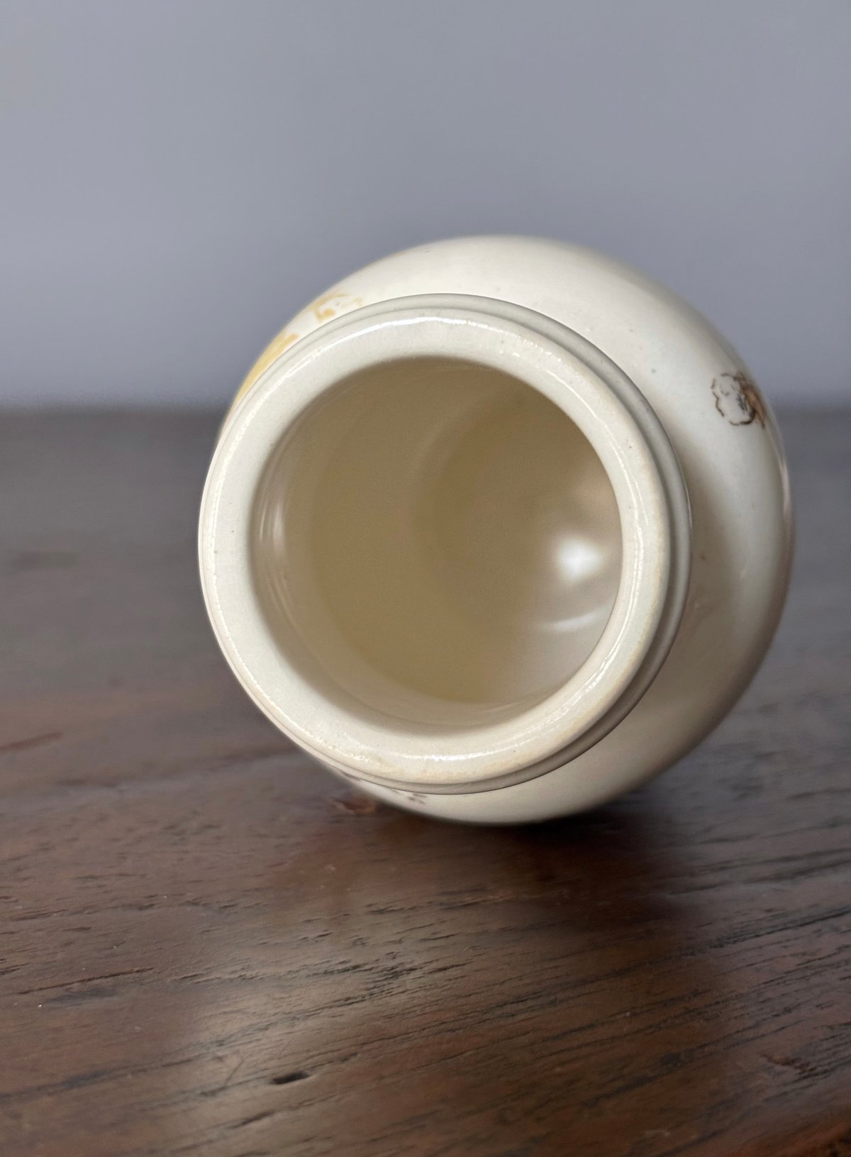 【レア美品】古窯 リュネヴィル　フランスアンティーク 陶器製 マスタードポット Lunéville リュネヴィル マスタードポット h9.8cm フランス
