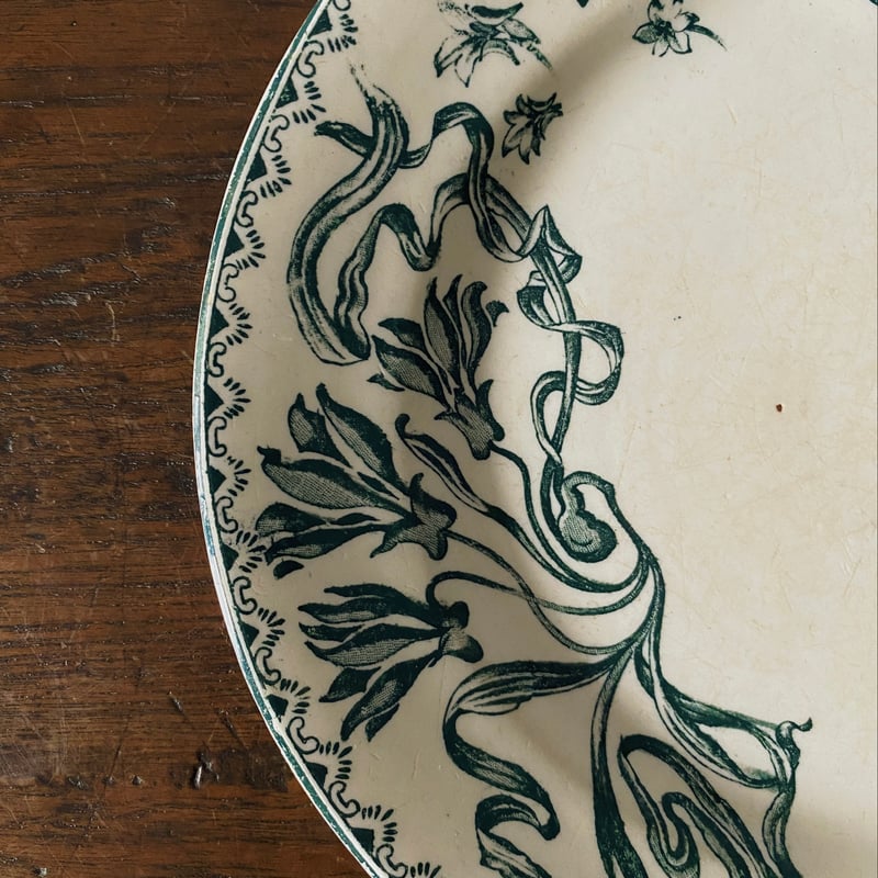 サラン Salins Herbier エルビエ 押し花柄 デザート 皿 φ21.5cm フラン