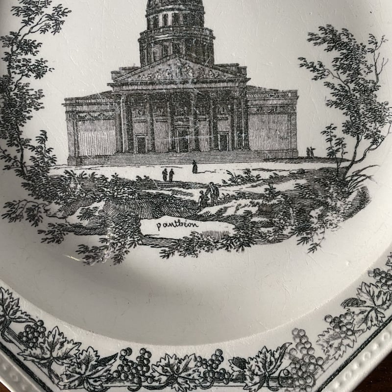 専用❣️フランスアンティーク クレイユ窯のグリザイユプレート Creil et Montereau グリザイユ プレート21cm/クレイユエモントロー