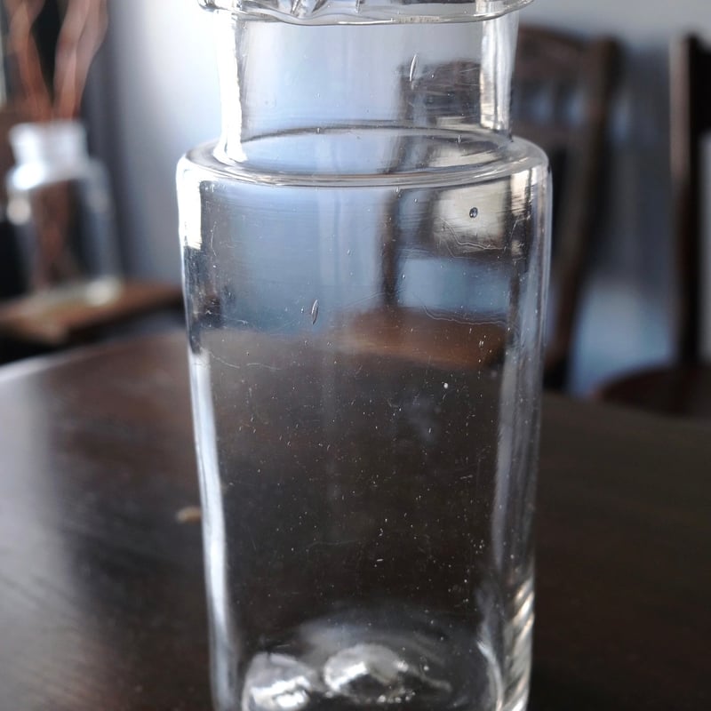 フランスアンティーク ファーマーシーのガラスボトル