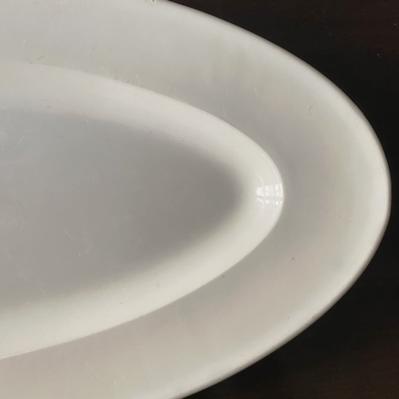 モントロー Montereau ポワソン 皿 白皿 75.7cm アンティーク 0501125
