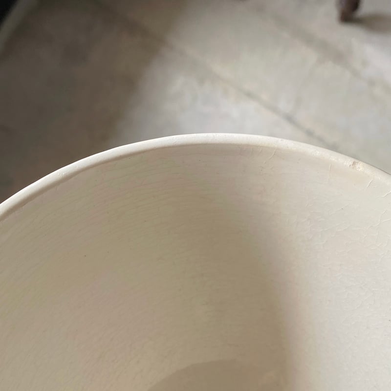 Gien ジアン 白 カフェオレ ボウル φ15.5cm フランス