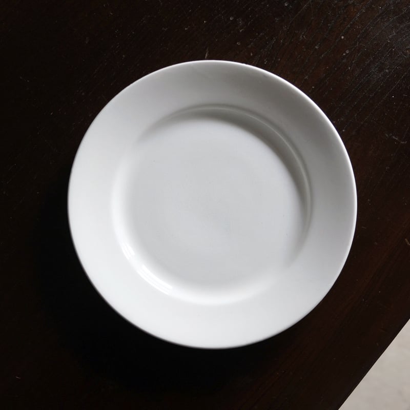 Luneville リュネヴィル 平皿 白皿 リム皿 φ21.5cm フランス
