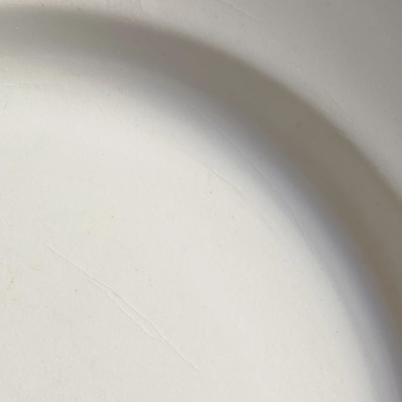 GIEN ジアン 平皿 白皿 リム皿 φ21.5cm フランス アンティーク 0501021
