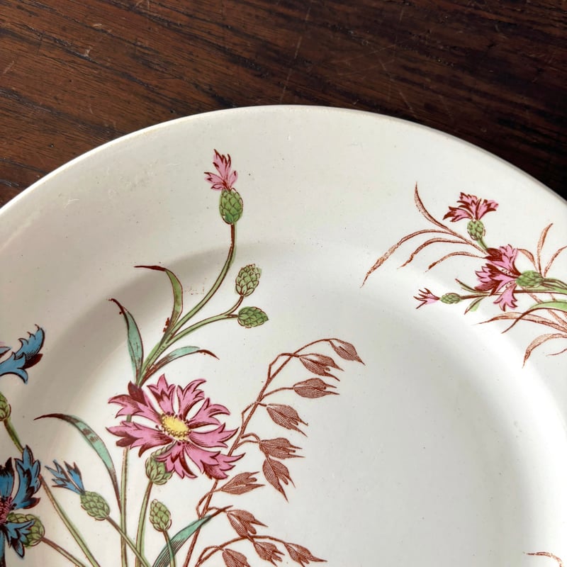 フランスアンティークluneville paqueretシリーズデザート皿