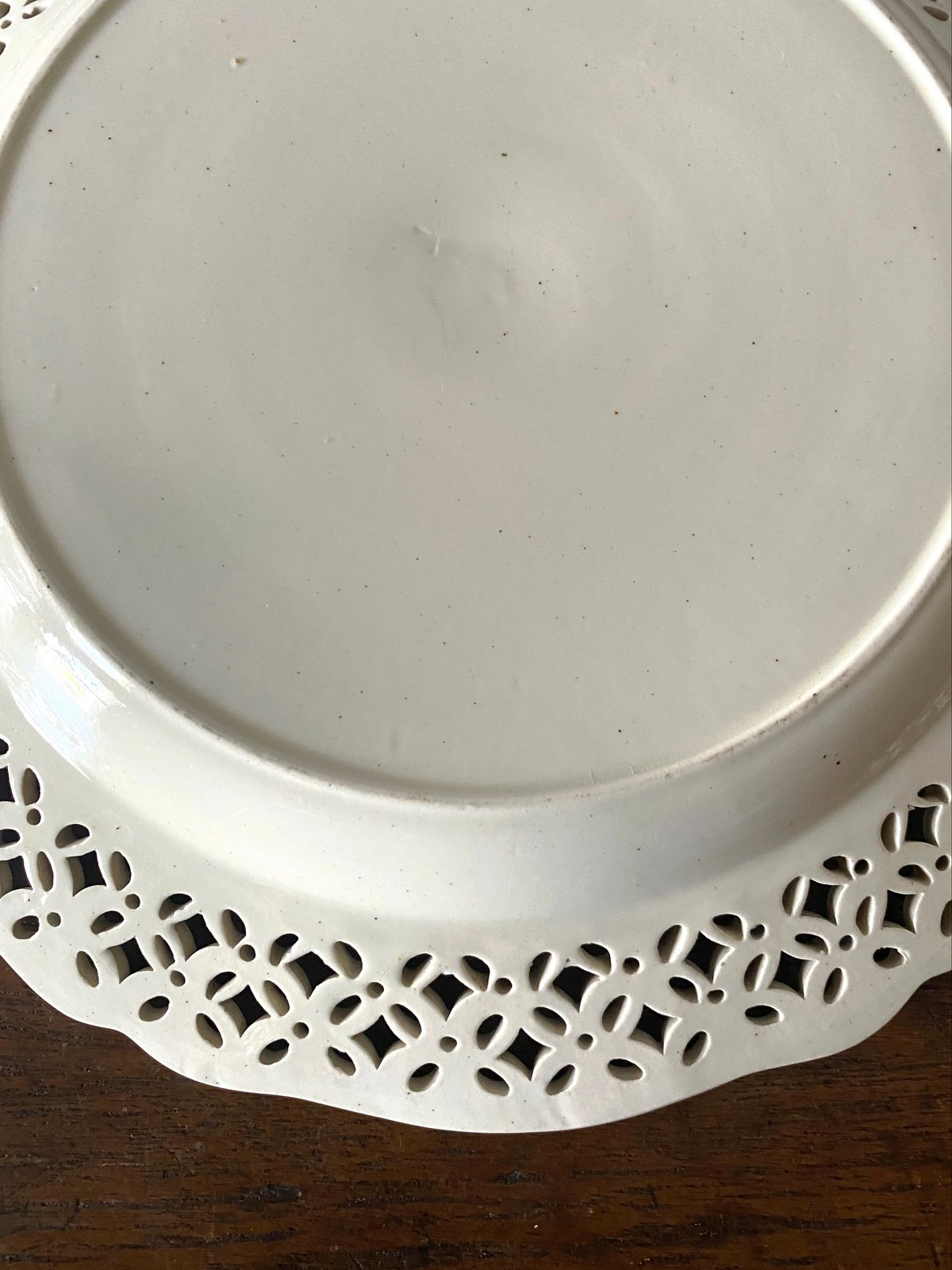 最終価格＊希少！激レア　アンティーク　イギリス　クリームウェア　プレート　皿　大 最終価格＊希少！激レア アンティーク イギリス クリームウェア