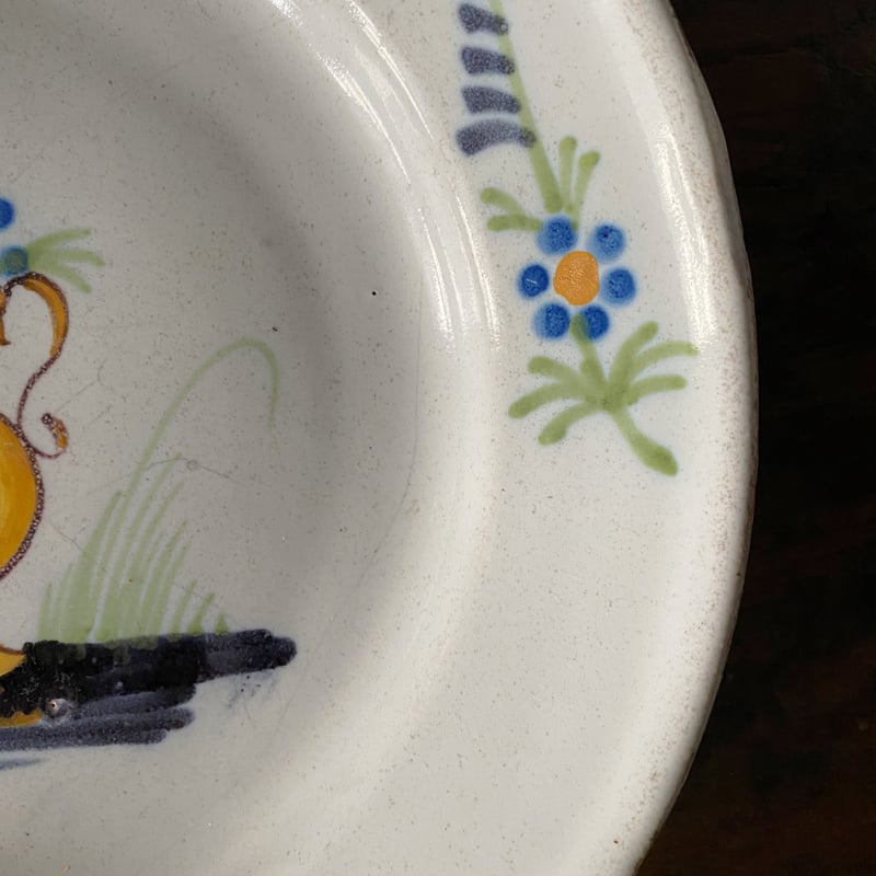 オールドミントン 花文字絵皿 19世紀 オールドミントン 花文字絵皿 19世紀 英国アンティーク MINTON