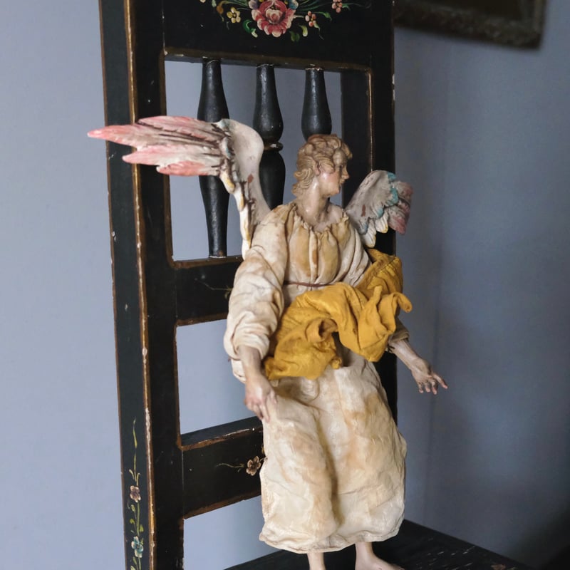 サントン人形　サントス　陶器　古道具　骨董 サントン人形 サントス アンティーク 0501707 | jinen_antique