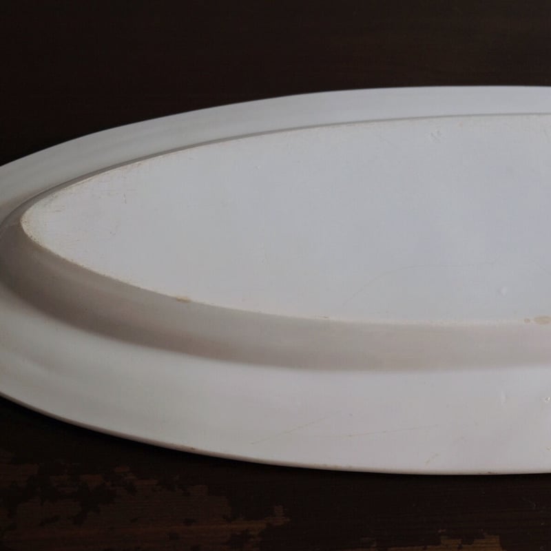 モントロー Montereau ポワソン 皿 白皿 75.7cm アンティーク 0501125