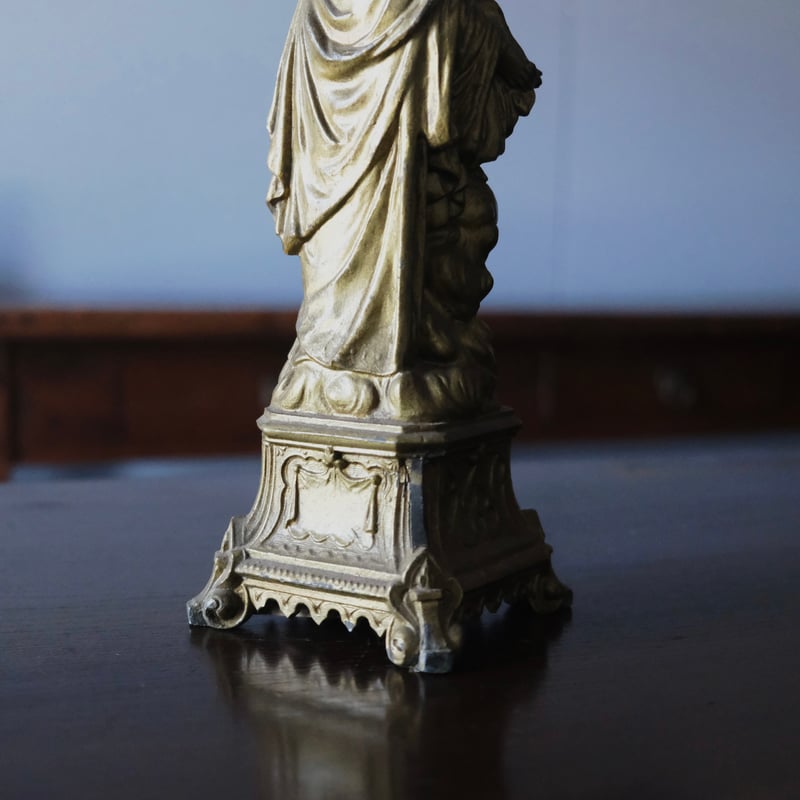 メタル製 勝利の 聖母子 マリア像 h24.8cm フランス メタル製 勝利の 聖母子 マリア像 h24.8cm フランス