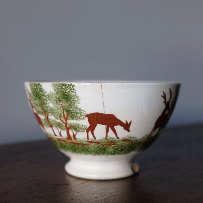 ショワジー・ル・ロワ 鹿 カフェオレボウル アンティーク 050729