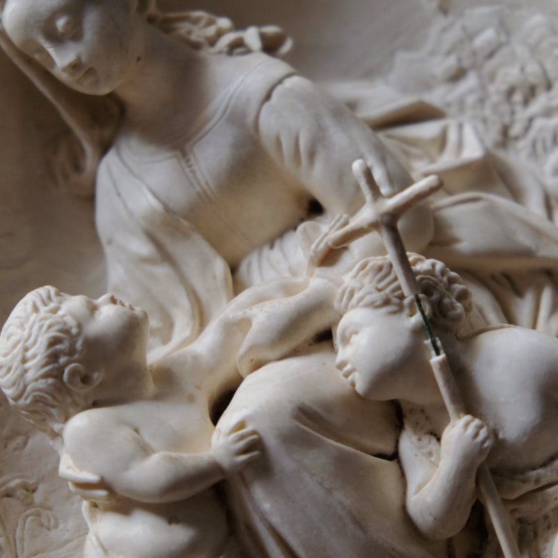 フォンタナ 銘 メダイヨン ラファエロ 絵画 フランス