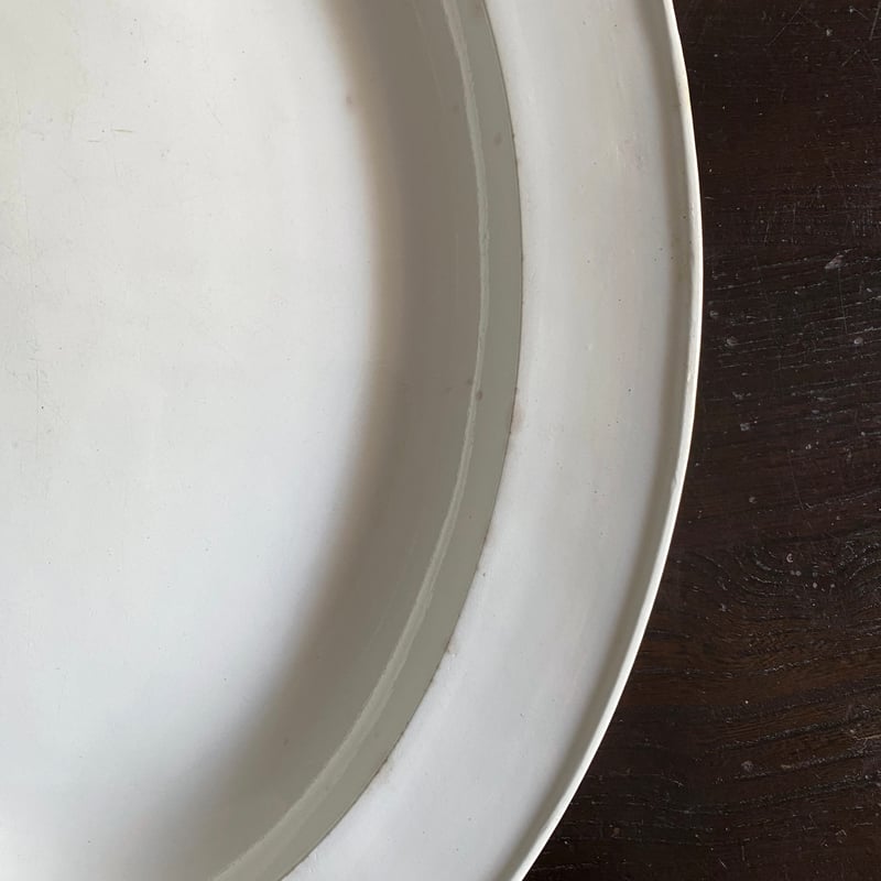 美品フランス19世紀　美しい白オーバル皿　ペクソンヌ　アンティーク 000000013931_1_sDjcrwx.jpg