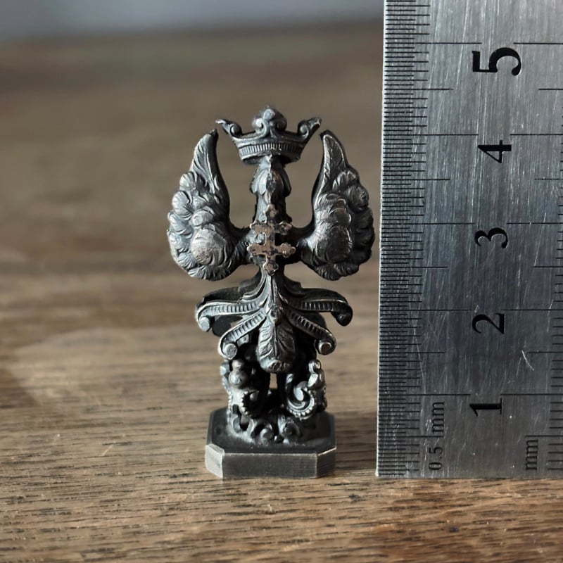 カシェ ロレーヌ十字 紋章 シーリングスタンプ h4.2cm フランス