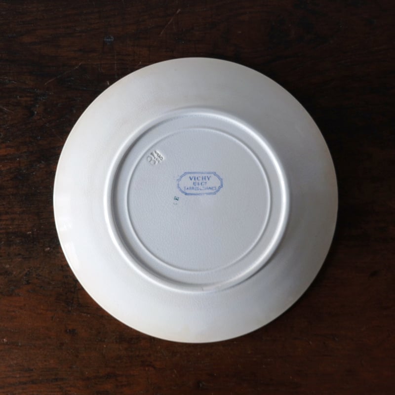 U&C SARREGUEMINES サルグミンヌ VICHY 平皿 リム皿 ディナー皿 U&C SARREGUEMINES サルグミンヌ VICHY 平皿 リム皿 ディナー皿