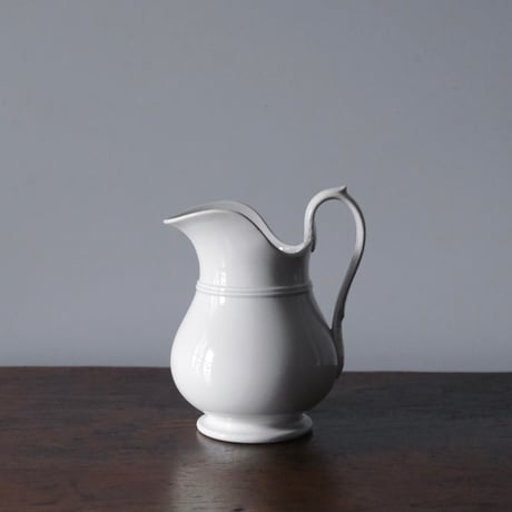 フランスアンティーク　ショワジールロワ　白　ピシェ　ピッチャー　花瓶　美品 Choisy le Roi ショワジールロワ 白 ピシェ ピッチャー 花器 花瓶 h19.5