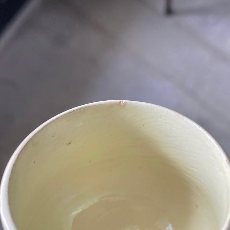 19世紀初期 ファイアンスフィーヌ クリームポット カップ フランス