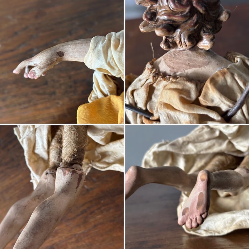 サントン人形　サントス　陶器　古道具　骨董 サントン人形 サントス アンティーク 0501707 | jinen_antique