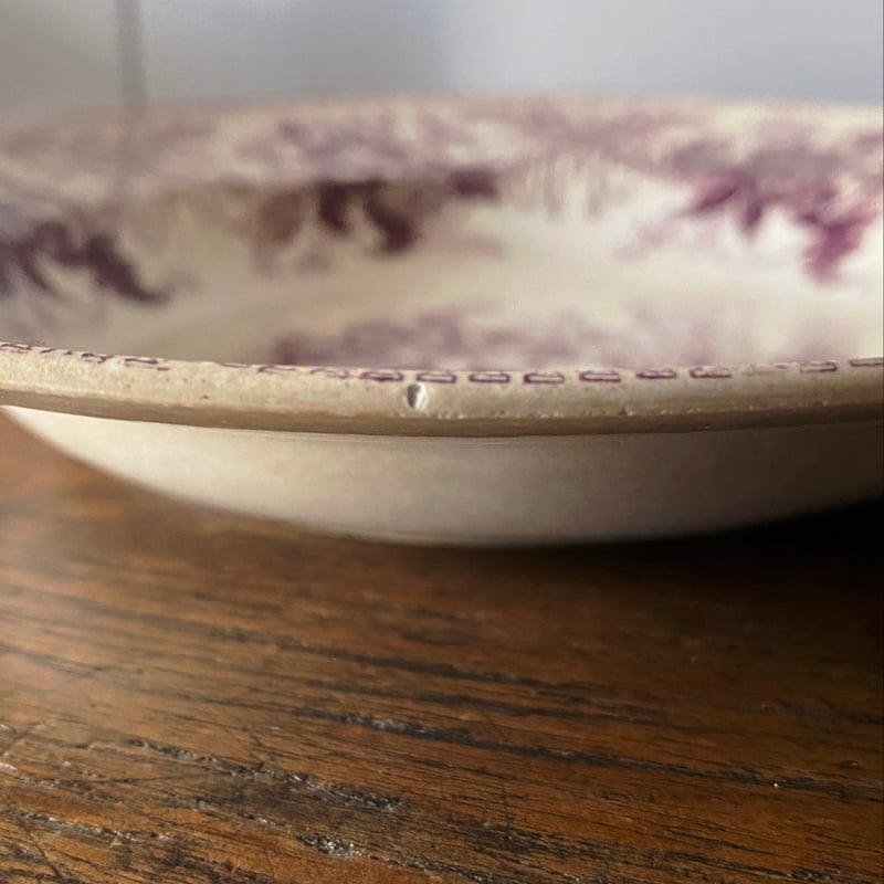 D.Johnston/Bordeaux ボルドー ファイアンスフィーヌ 深皿 φ21cm フラ