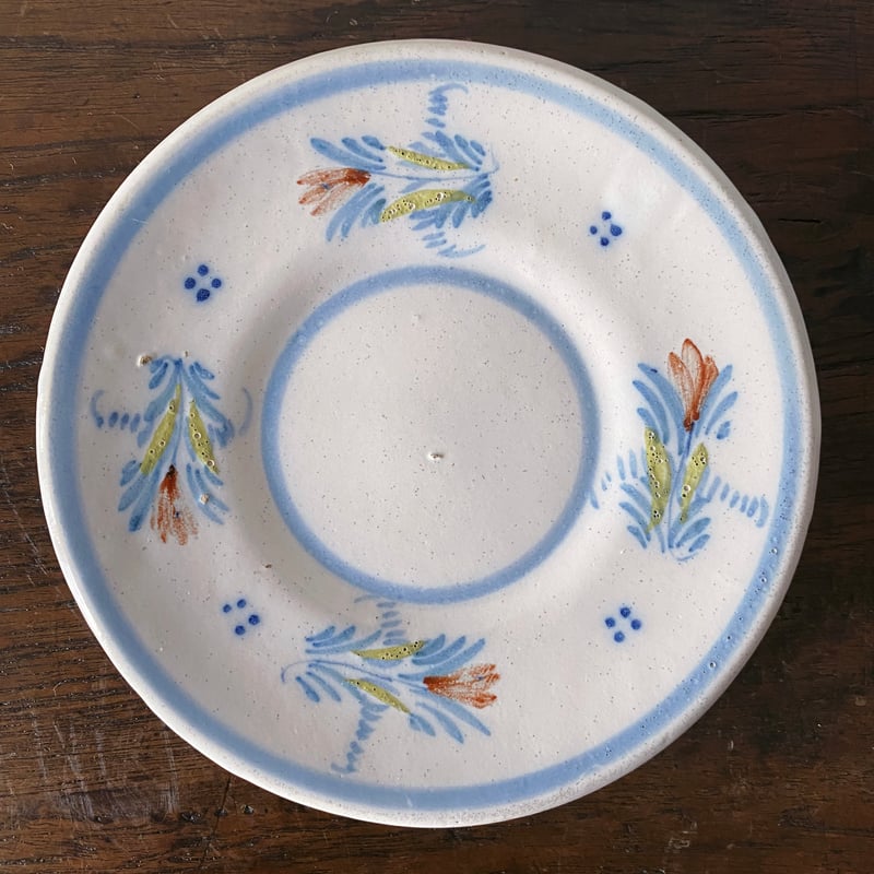 カンペール焼 デミタス カップ アンド ソーサー アンティーク 0501746