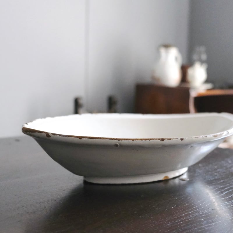 Mousters ムスティエ 舟形 ボウル サラディエ 南仏 36.5cm フランス