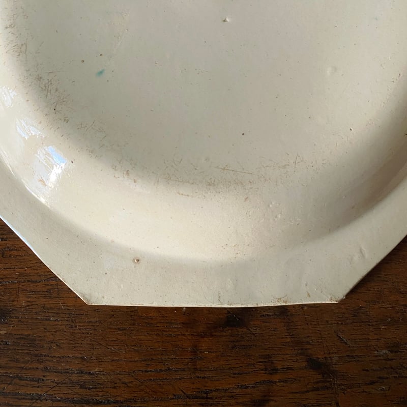 Aumale オマル 花絵皿 オクトゴナル 深皿 フランス アンティーク