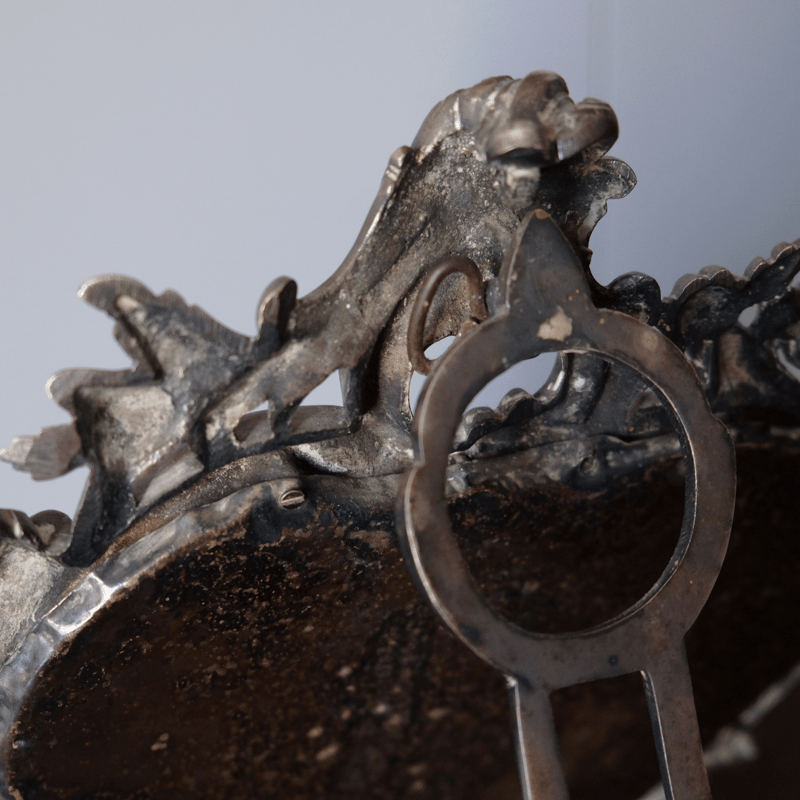 鏡 ミラー スタンド 壁掛け 両用 ロカイユ フランス アンティーク