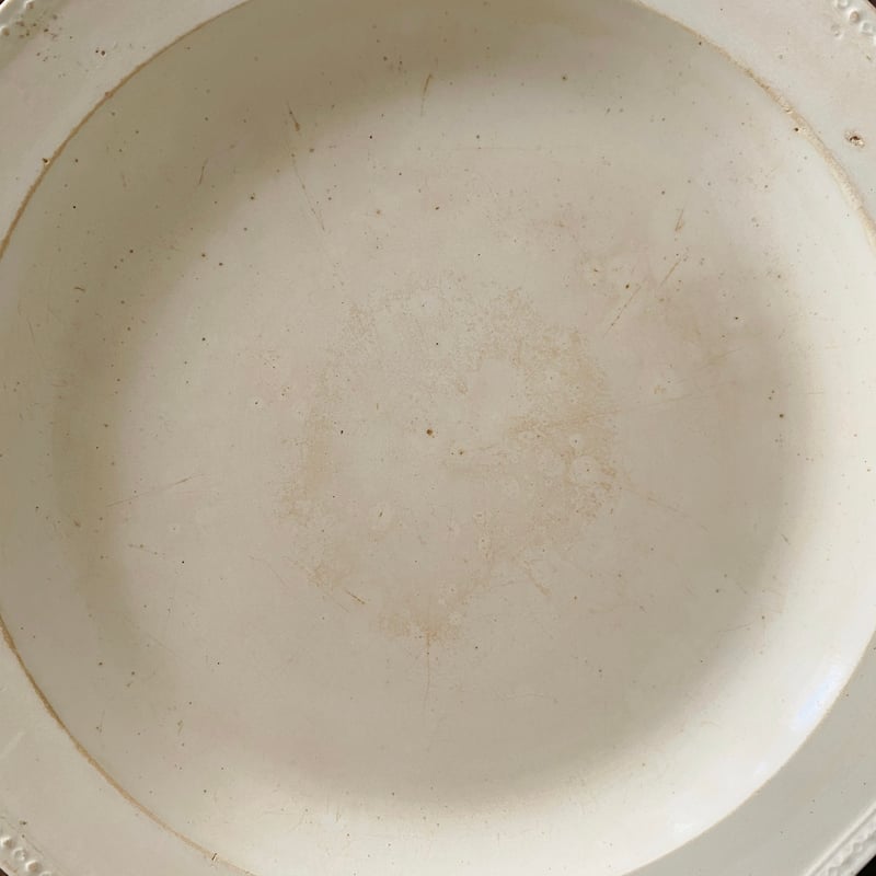 美品1804年　初期ショワジー　ファイアンスフィーヌ　オクトゴナル　デセール平皿 美品1804年 初期ショワジー ファイアンスフィーヌ オクトゴナル