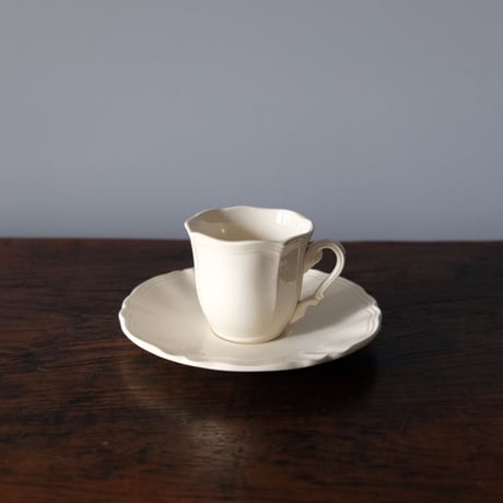 ディゴワン＆サルグミンヌ 花リム コーヒー カップ＆ソーサー アンティーク 050260