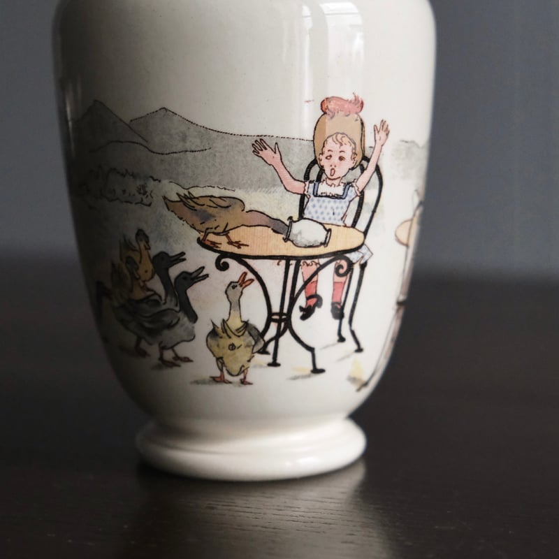 Sarreguemines サルグミンヌ ポット h13.6cm フラワーベース 花瓶 花器