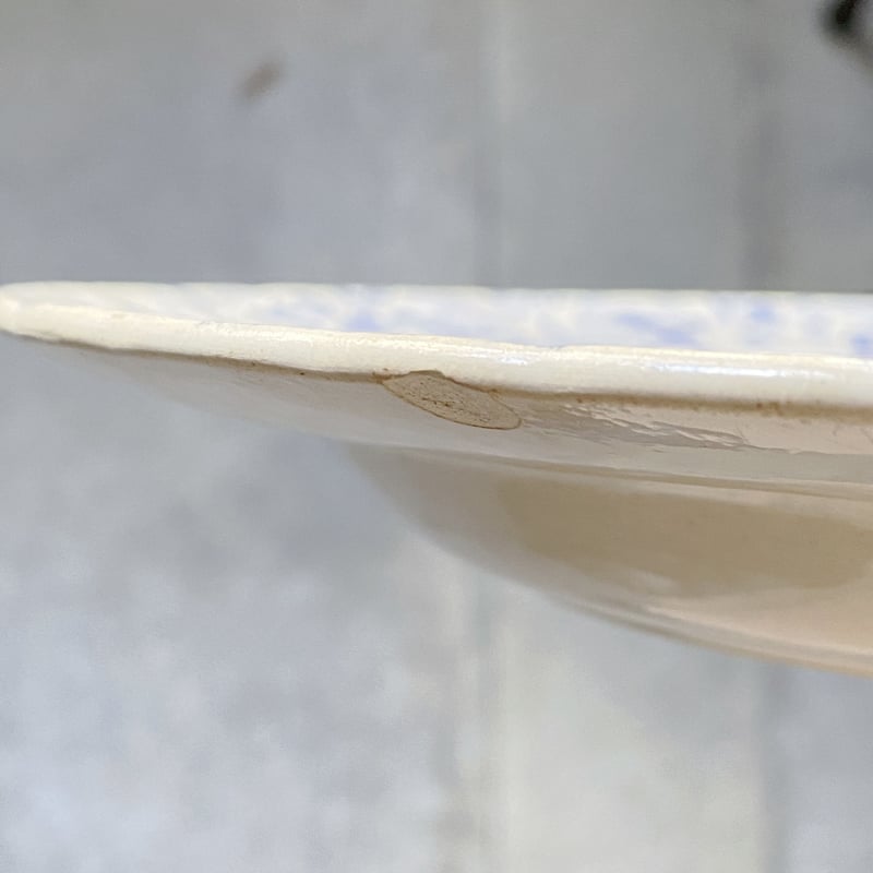 フランスアンティーク深皿23cm サルグミンヌ KARMEN 2匹のトンボ深皿 23センチ