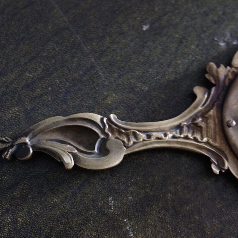 手鏡 ミラー ロカイユ装飾 アンティーク 050044 | jinen_antique