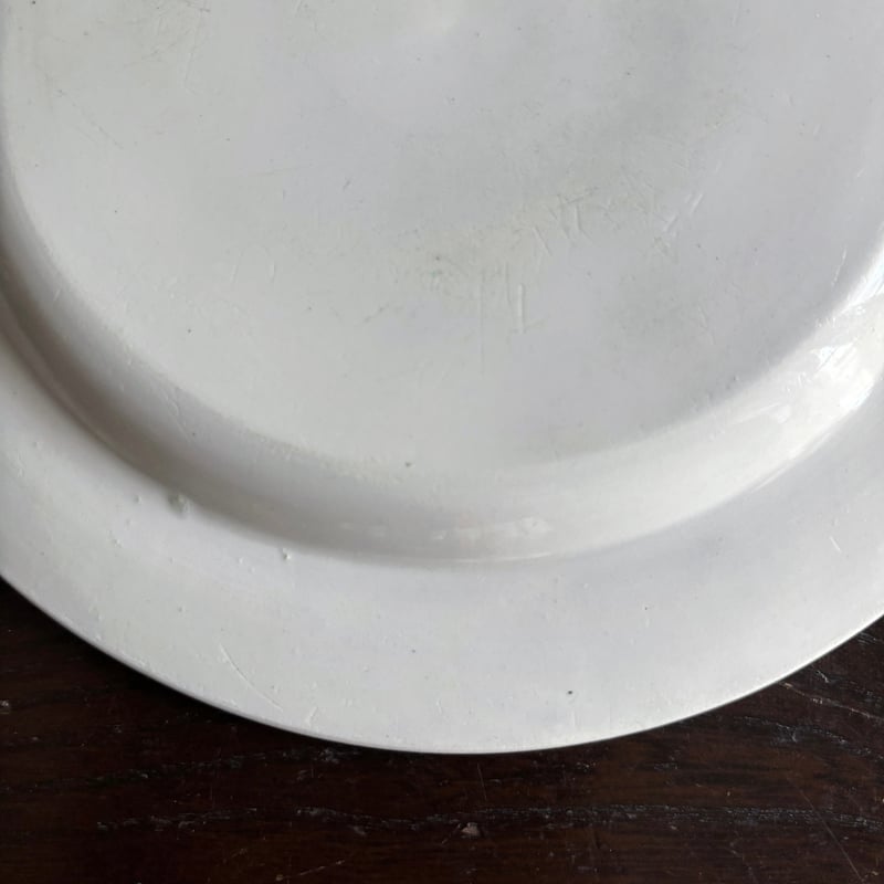 MONTEREAU モントロー シャンソン グリザイユ皿 平皿 ファイアンス