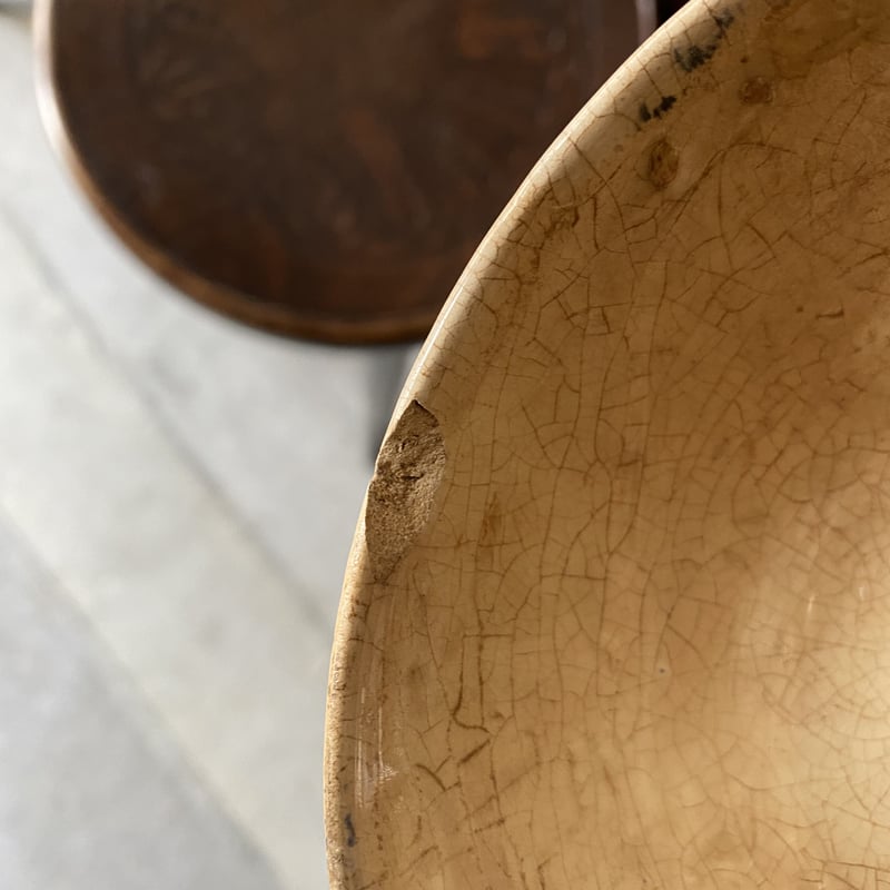 Creil montereau  多彩色　枯れた　ボウル　カフェオレ　シノワズリ Creil montereau 多彩色 枯れた ボウル カフェオレ シノワズリ CREIL