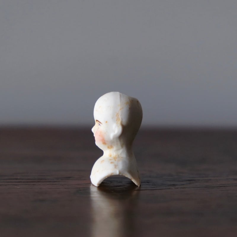 19世紀 小さな ビスク ヘッド h3.5cm ドール フランス