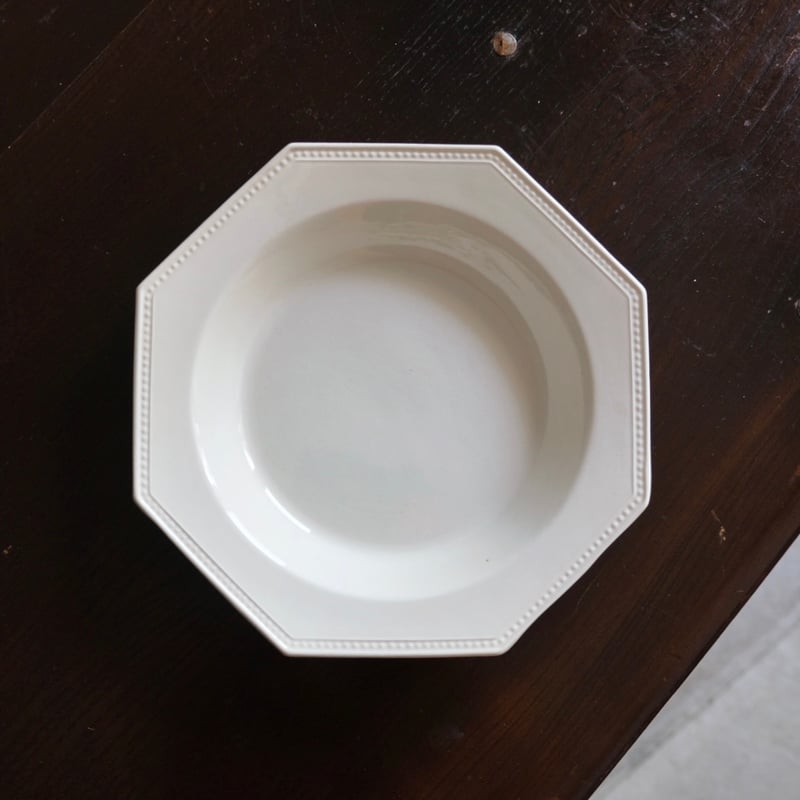 Creil Et Montereau/oval plate クレイユモントロー窯 Creil et Montereau / octogonal | blanche0523