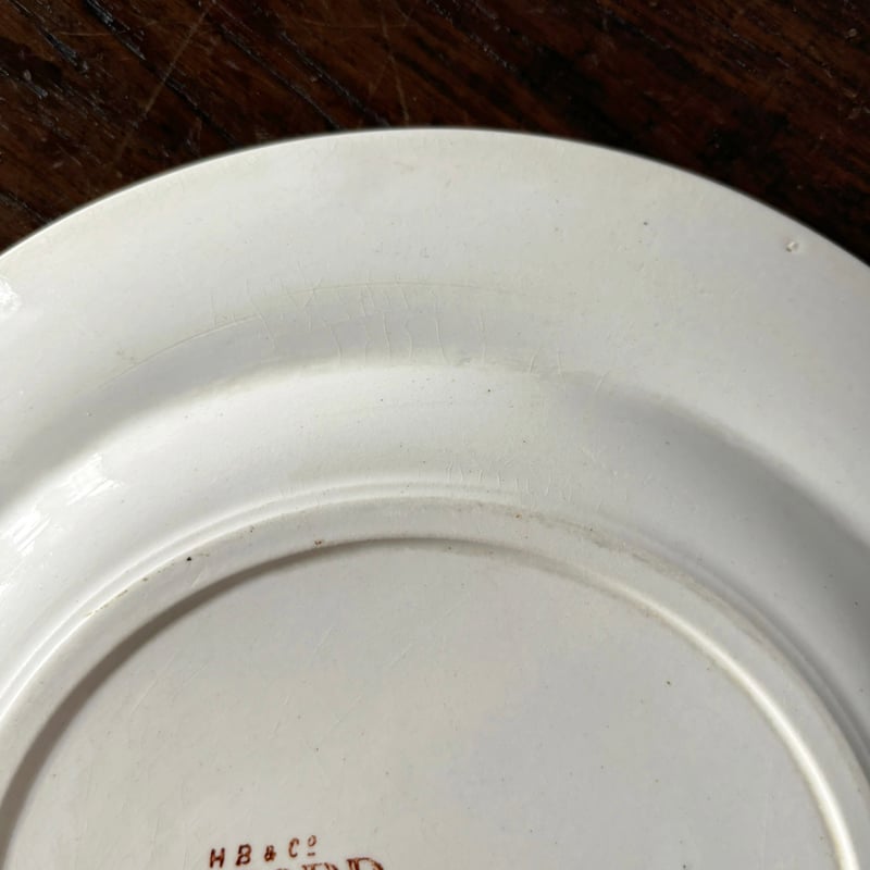 フランスアンティーク HB&Cie ショワジールロワ OXFORD プレート HB&Cie ショワジールロワ Oxford オックスフォード 平皿