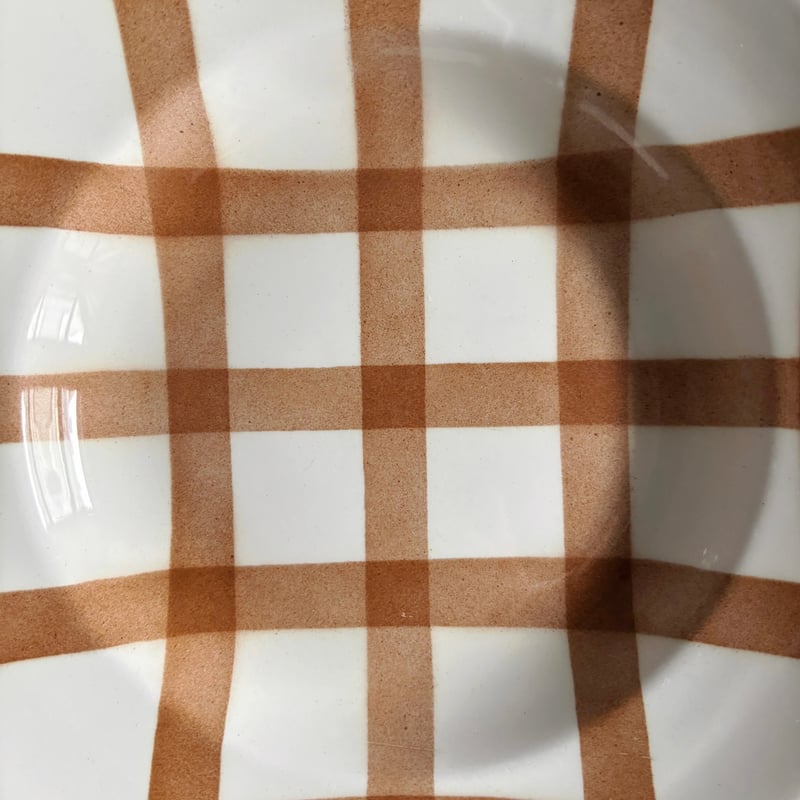 サンタマン オルシー・ムーランデルー nappe ギンガム チェック 深皿