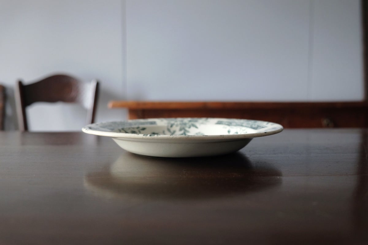 サラン SALINS 深皿 リム皿 φ24.2cm フランス アンティーク a サラン SALINS 深皿 リム皿 φ24.2cm フランス アンティーク a