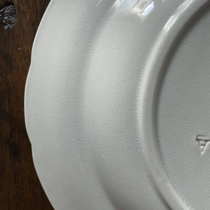 1800年代後期 サルグミンヌ 深皿 レリーフ 皿 アンティーク a