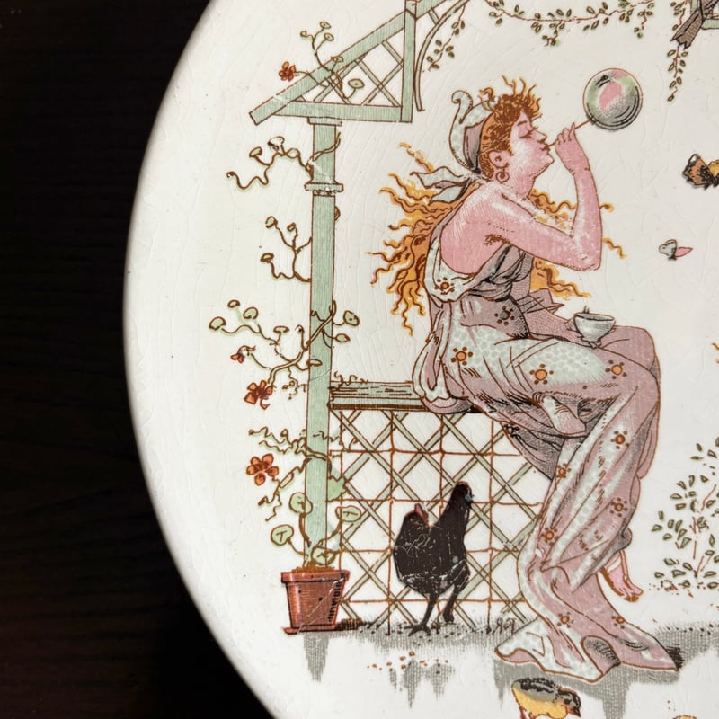 Sarreguemines サルグミンヌ アンファン リシャール 平皿 フランス