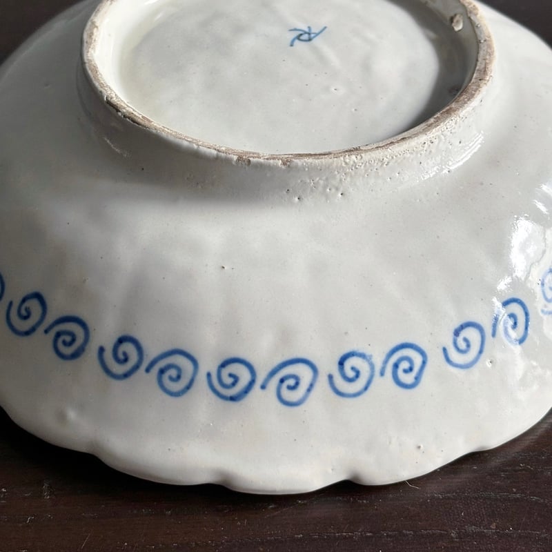 18世紀 デルフト Delft 輪花 ボウル サラディエ オランダ アンティーク