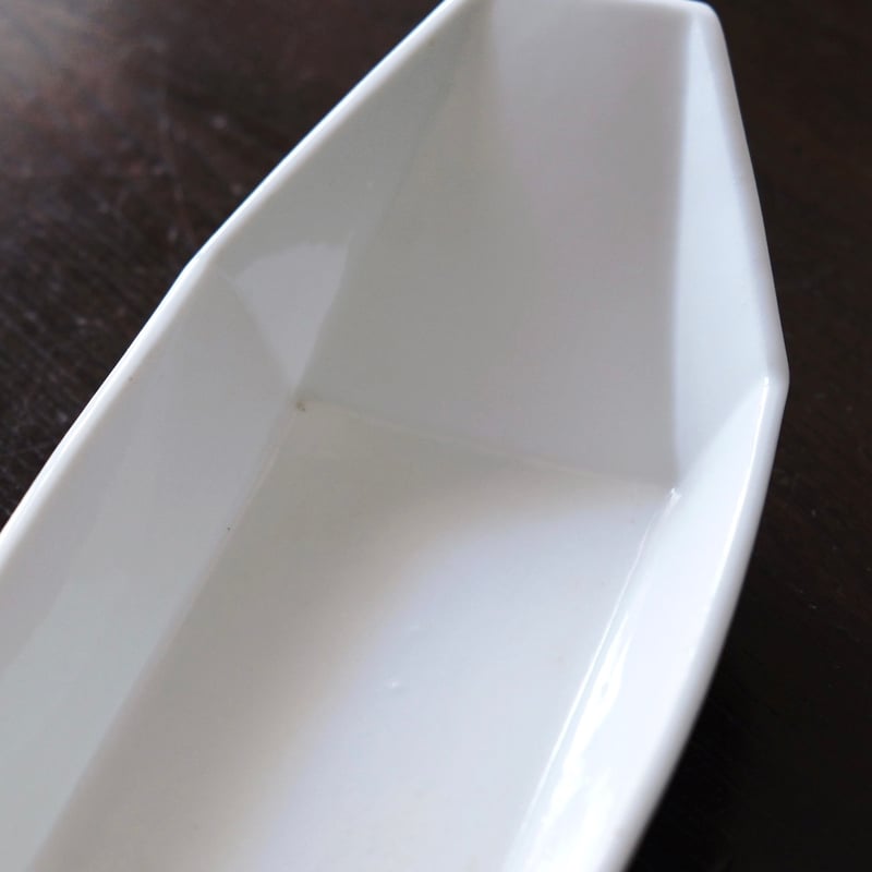 19世紀初期 白磁 舟形ラヴィエ フランス アンティーク 0501741