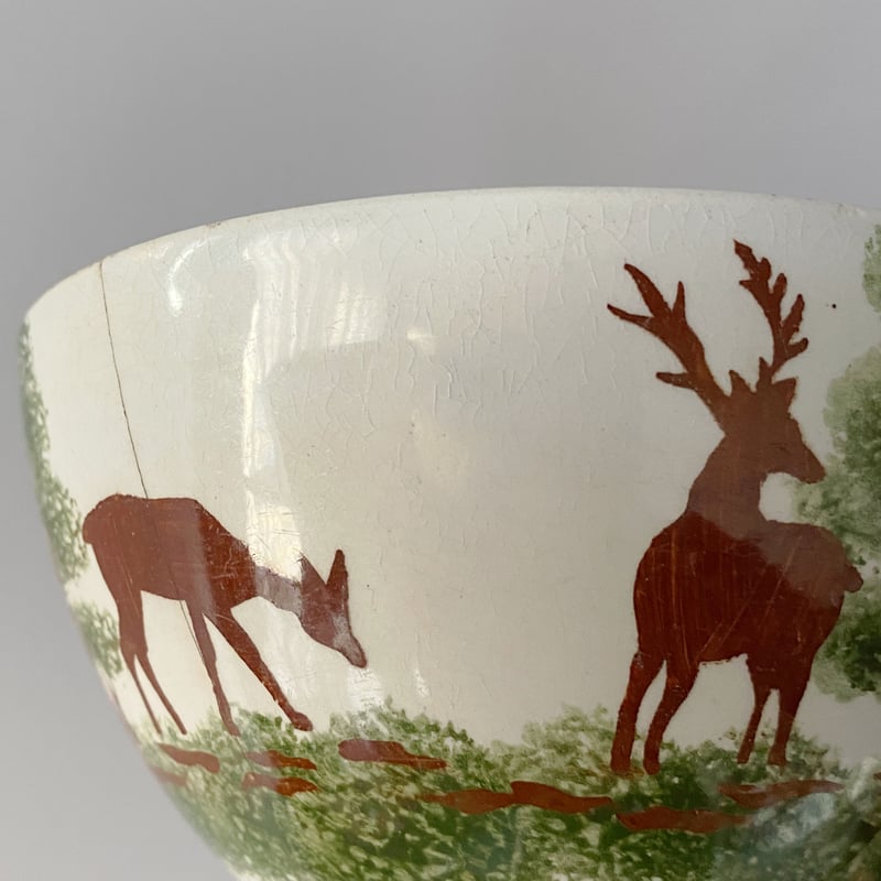 ショワジー・ル・ロワ 鹿 カフェオレボウル アンティーク 050729